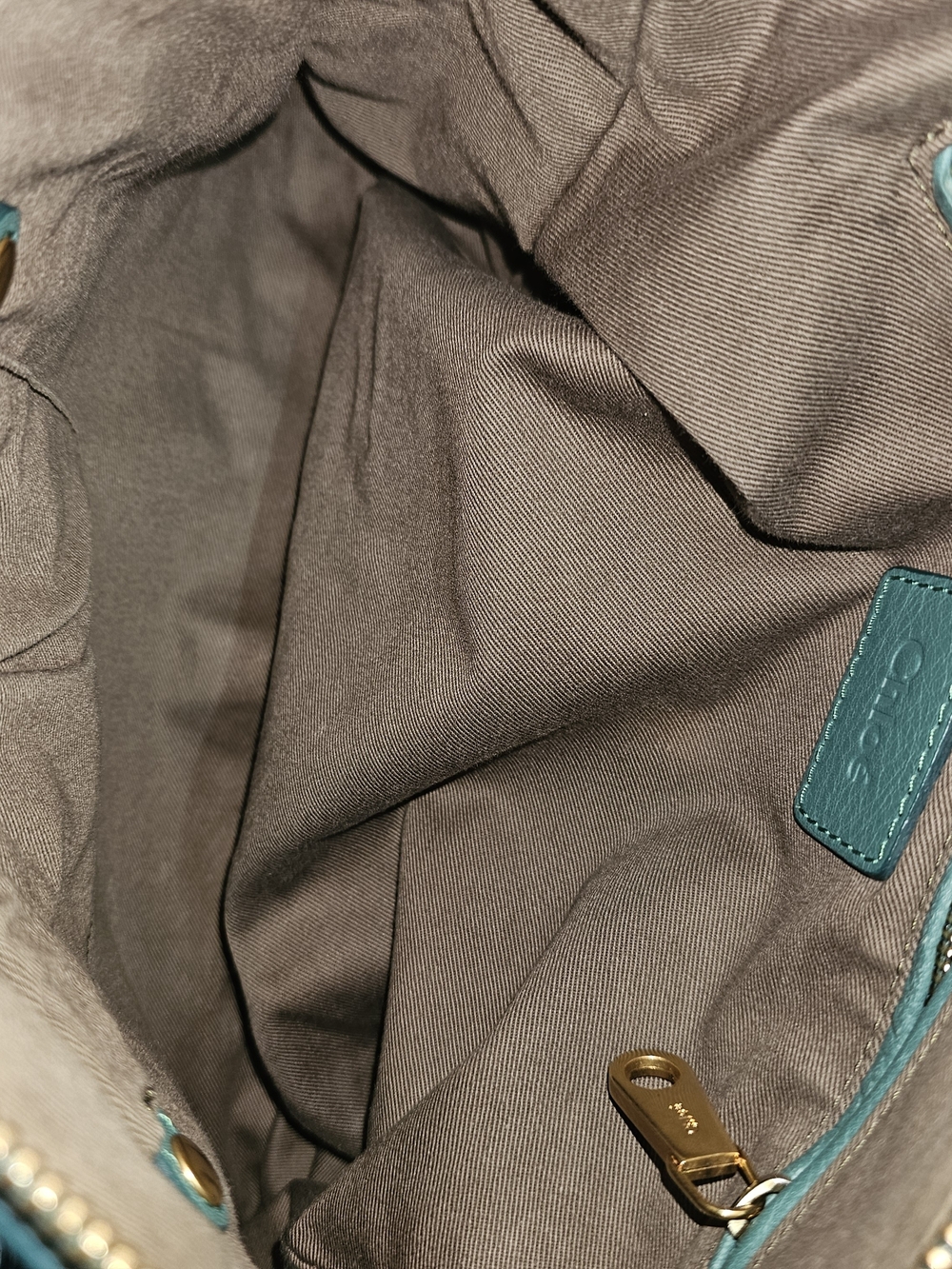 Chloe Marcie Green Leather Shoulder Bag - Picture 9 of 11